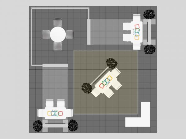  VK-5188 Island Trade Show Exhibit -- Plan View