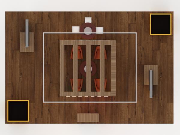 VK-5193 Island Trade Show Exhibit -- Plan View