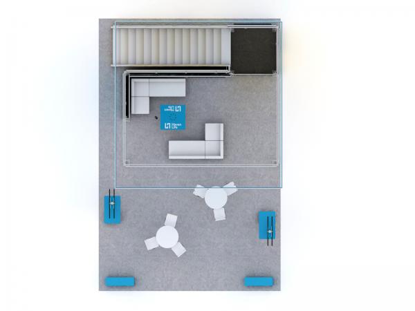 VK-5155 Trade Show Double-Deck Exhibit -- Plan Lower