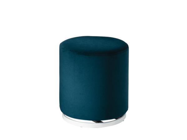 CEOT-050 (ITeal Velvet) | Marche Swivel Ottoman -- Trade Show Rental Furniture