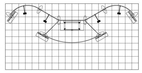 ECO-2003 Sustainable 10 x 20 Display - Plan View