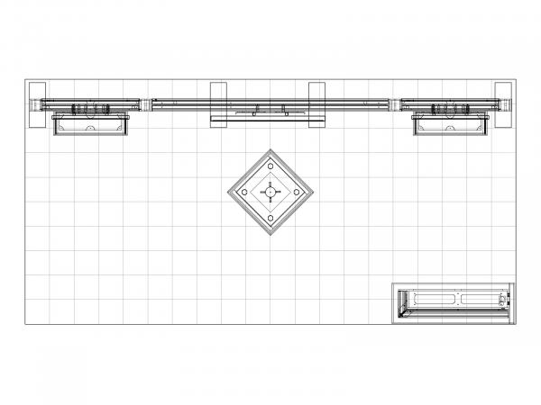 VK-4033 Inline Trade Show Exhibit -- Overhead View